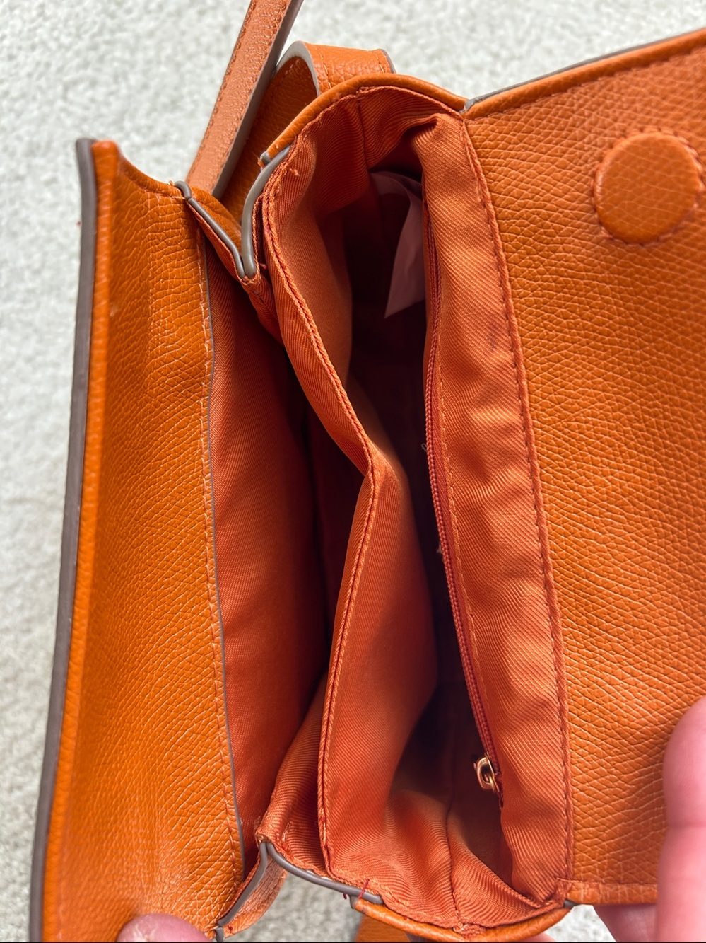 a new day Orange Pebbled Faux Leather Crossbody Bag - Picture 8 of 8